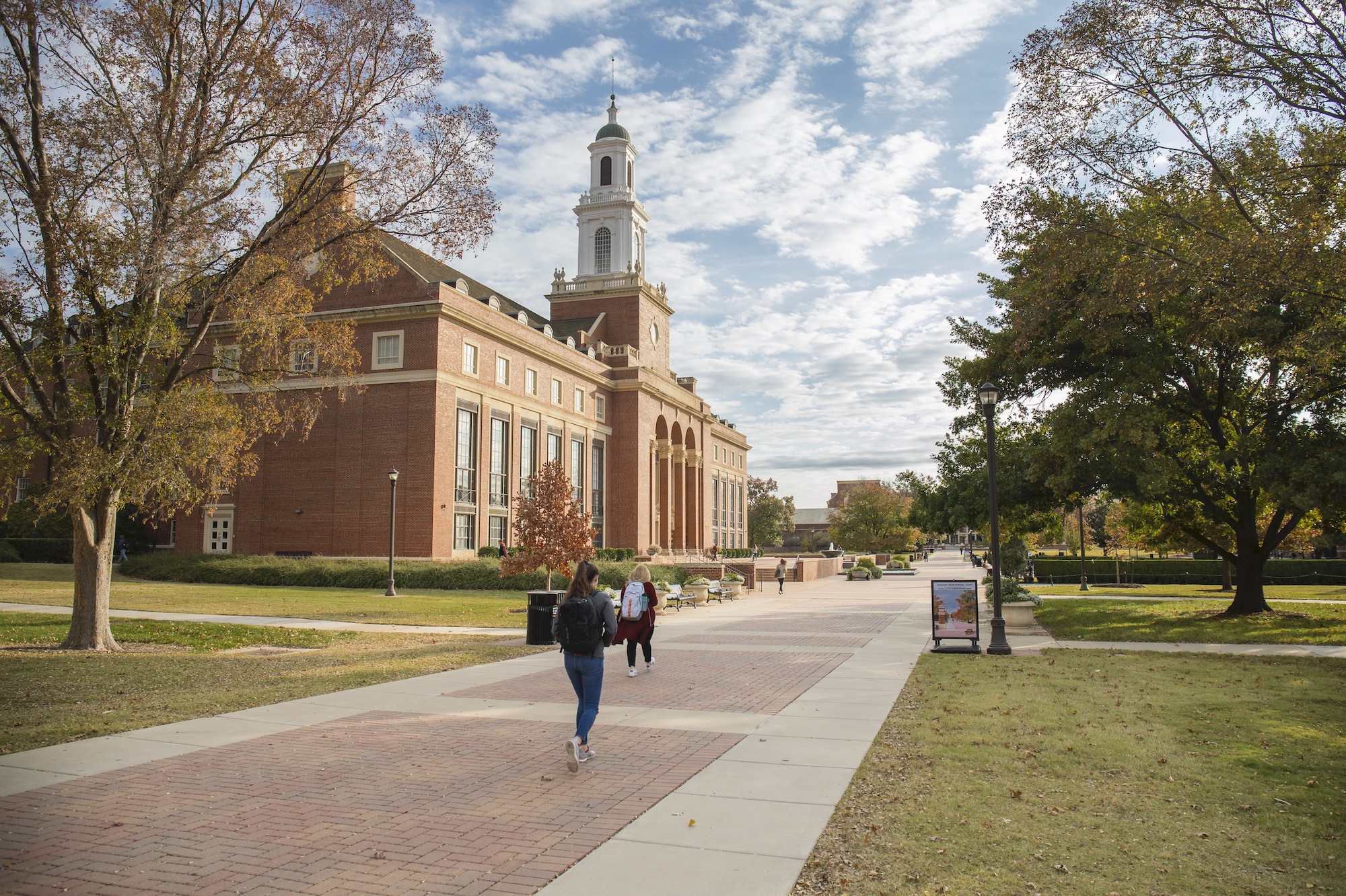 Campus of Oklahoma State University in fall