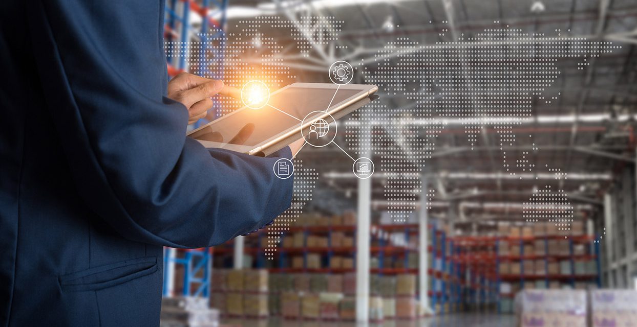 Inventory Management - Man in Warehouse on Tablet